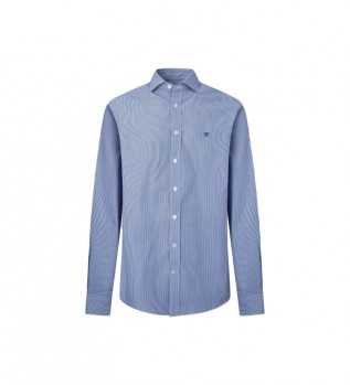 Camicia slim a righe Benagala blu
