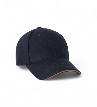 Flannel cap navy
