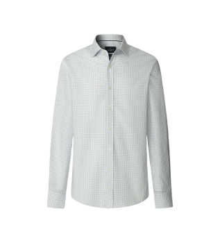 Foulardskjorta med tryck bl