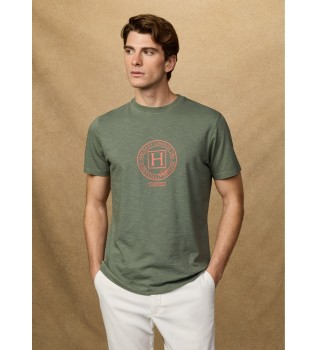 T-shirt verde Heritage Text