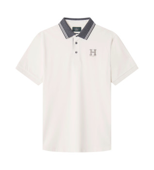 Pólo Heritage de corte clássico branco