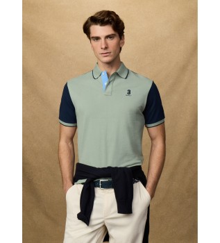 Heritage H Quad gr�nes Poloshirt