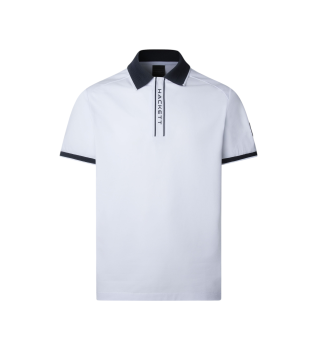 Polo Placket vit