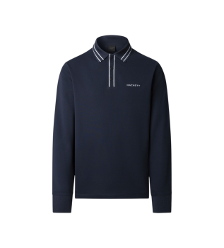 Polo blu navy con punta Jacq