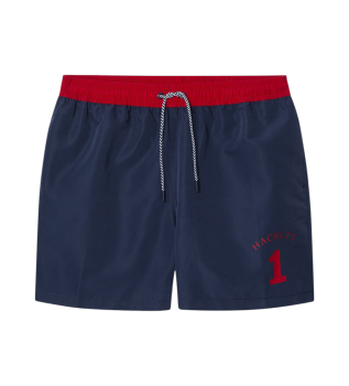 Costume da bagno blu navy HTG Number