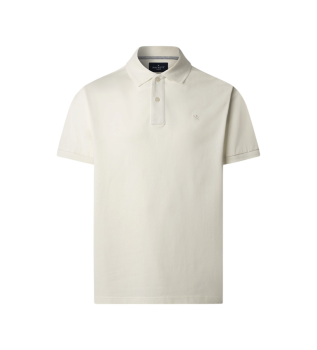 Polo Jacquard Kragen wei�