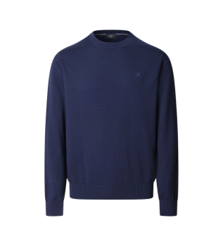 Maglia blu essenziale