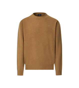 Maglione in lana d'agnello beige