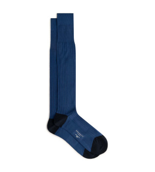 Lange Socken blau