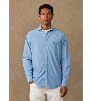 Camicia blu chambray