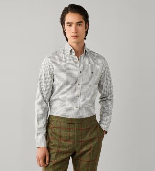 Camicia Flannel Check verde