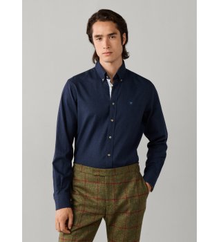 Camisa Flannel Multi Trim marino
