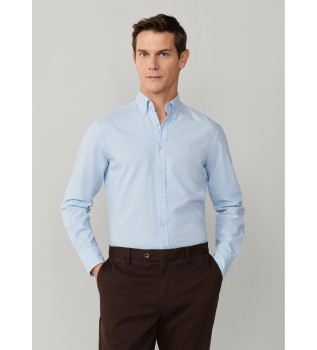 Camisa Oxford ajustada por medida azul claro