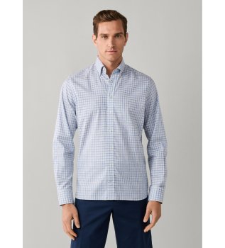 Camicia a quadretti verdi a tre colori