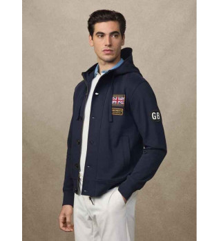 Heritage Rally Hooded Jacka marinbl