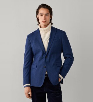 Chaqueta Performance Flannel azul