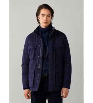 Casaco Tailored Wpane Velo marinho