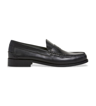Chesfield Loafer mocassins em pele preto