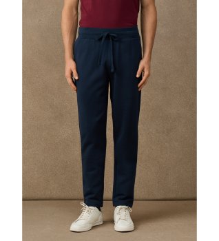 Pantalon jogger en molleton avec logo marine