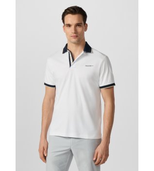 Biała koszulka polo Hs Resort Placket
