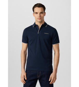 Polo Solstice mit Farbabsetzung marineblau