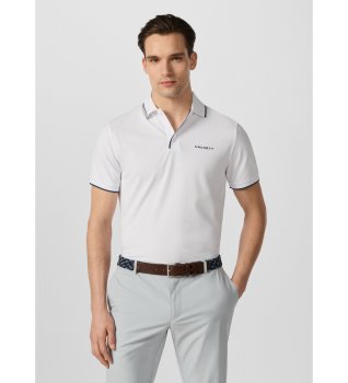 Solstice Poloshirt mit Farbverlauf weiß