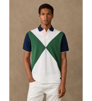 Polo Nbr Diamond blanco roto