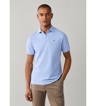 Polo Slim Fit Logo azul