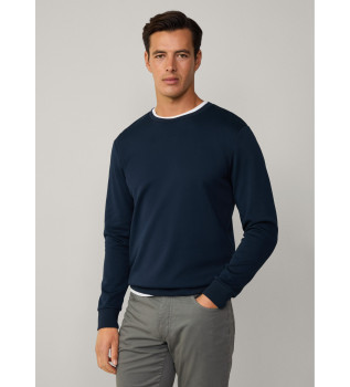 Sweat  coupe classique en bleu marine
