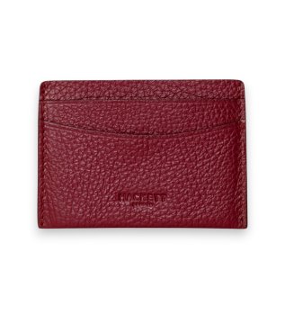 Porte-cartes en cuir Colour bordeaux