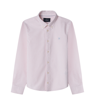Camisa Oxford Stripe rosa