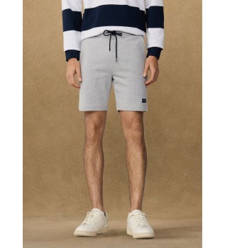 Grey logo fleece shorts