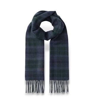 Sjaal Plaid Logo marine