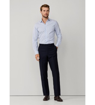 Pantalon de costume en laine marine