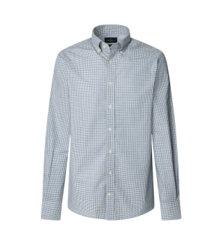 Schmal geschnittenes Popeline-Hemd grn