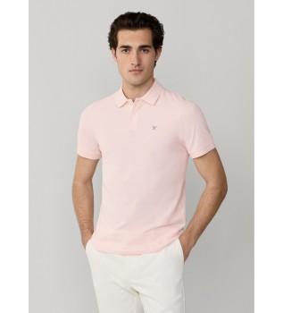 Polo Slim Fit Logótipo rosa