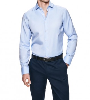 Camisa Oxford Slim Fit azul