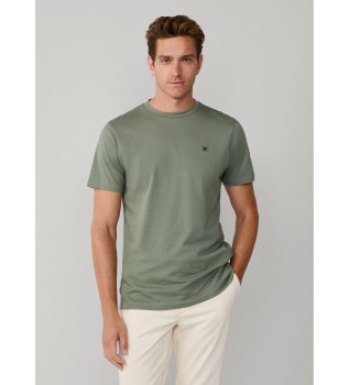 T-shirt with logo fit classic green