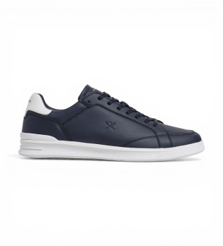 Brando Breaker Leather Sneakers navy