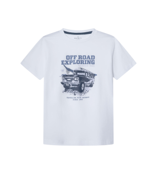 T-shirt Adventure branca