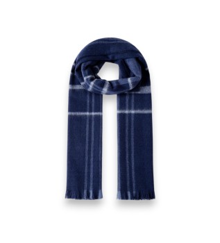 Grote Cash-sjaal marineblauw