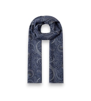 Écharpe Mad Paisley marine