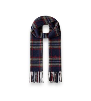Groene Plaid Logo sjaal