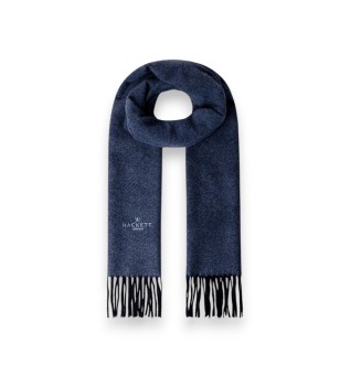 Twill Wool Cash sjaal marineblauw