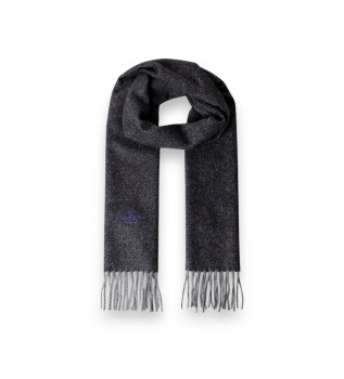 Grijze Twill Wool Cash sjaal