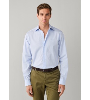 Camisa City Awning Stripe azul claro