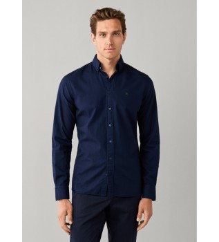 Camicia Essential Dyed blu marino