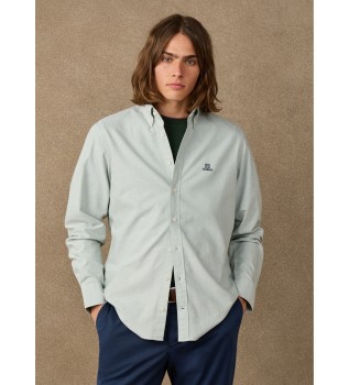 camisa oxford lisa fit clásico verde