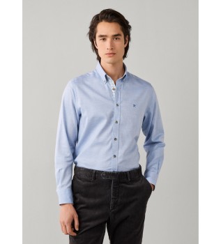 Camisa Flannel Multi Trim azul claro