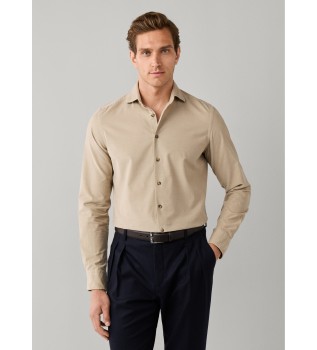Camisa Smart Babycord beige